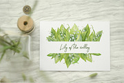 Lily Of The Valley Watercolor Flower, a Seasonal Illustration by NataliArkushArt (Thumbnail 8 of 14)