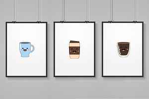 Cute Coffee Cup Illustration