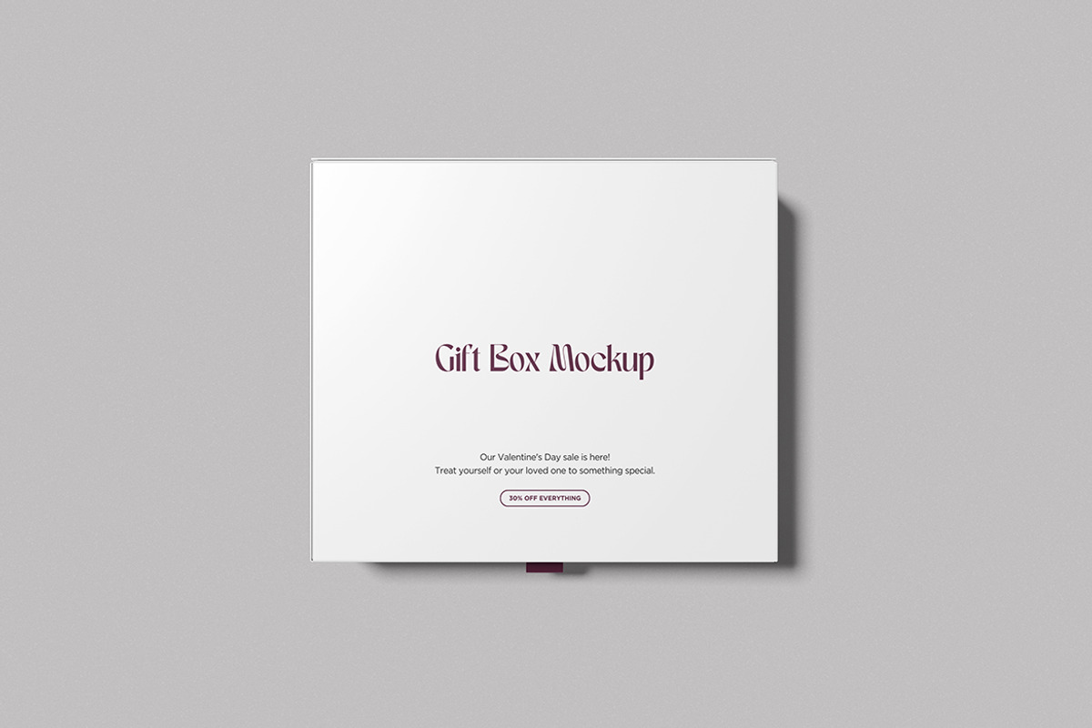 High-Quality Gift Box Mockup, an Advertising Mockup by swsi-studio (Photo 4 of 5)