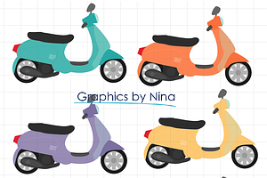 Vespa Clipart
