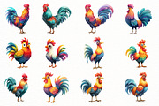 Whimsical spring rooster Clipart, an Illustration by Designworld (Thumbnail 3 of 7)