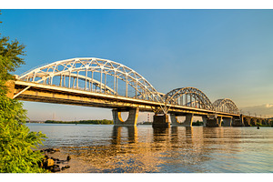 The Darnytsia bridges across the, an Architecture Photo by Leonid Andronov