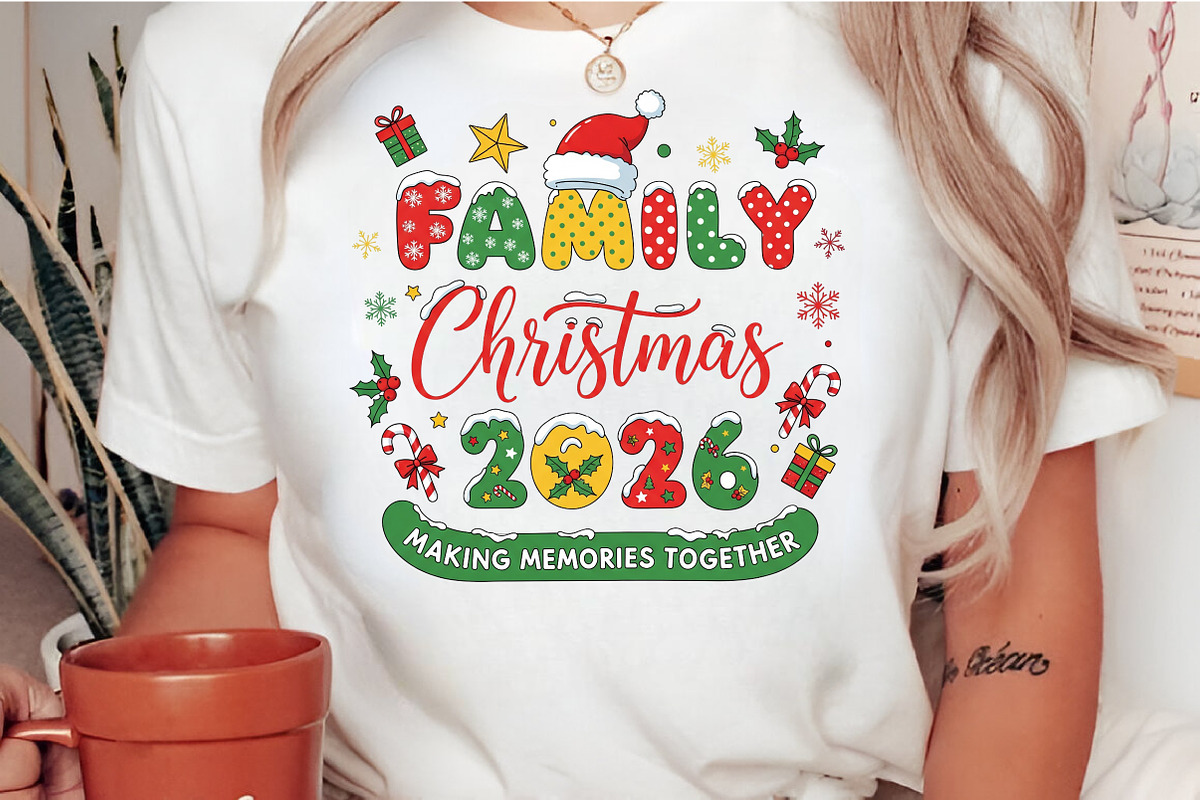 Family Christmas Png, an Illustration by Craft Nest (Photo 2 of 6)