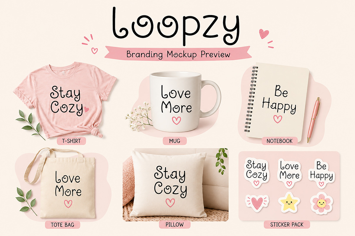 Loopzy, a Handwritten Font by Wow Magic (Photo 6 of 6)