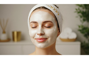 Woman enjoying soothing skincare, a Beauty & Fashion Photo by Igor Tichonow