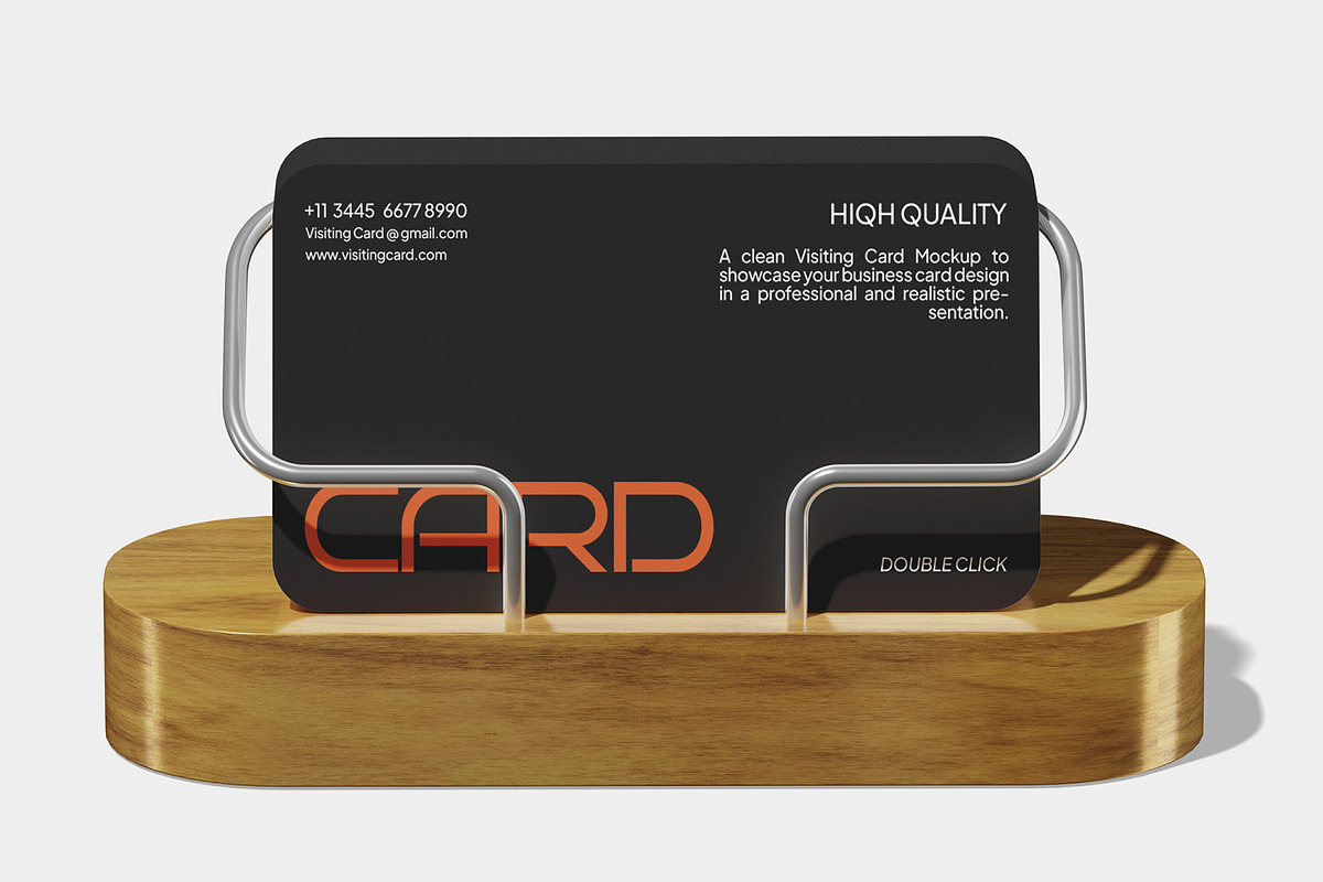 Visiting Card Mockup, a Merchandise Mockup by Permadi Creative (Photo 5 of 5)
