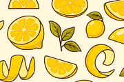 Lemon Element Set, a Food Illustration by Laimmilka (Thumbnail 3 of 3)