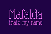 Mafalda - Type Family, a Serif Font by Types and Boats (Thumbnail 1 of 7)