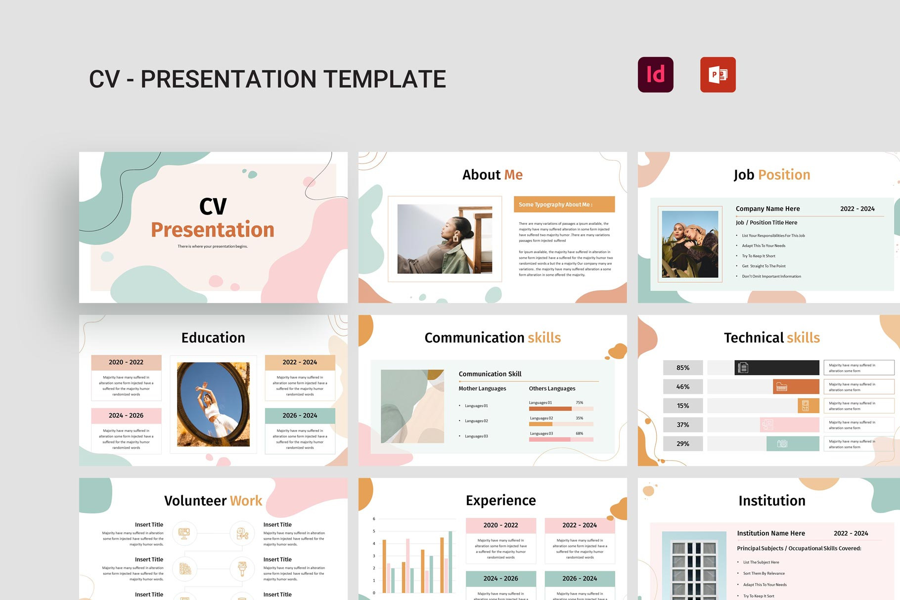 CV Presentation Template, a Presentation Template by E-Type