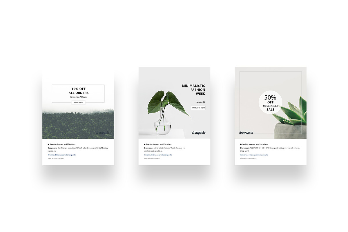 Minimal Social Media Pack 2018, a Social Media Template by Drawpaste (Photo 12 of 12)