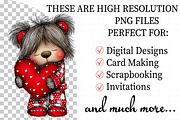 Valentine Teddy Bear Clipart, an Illustration by Daily.Designs (Thumbnail 2 of 8)