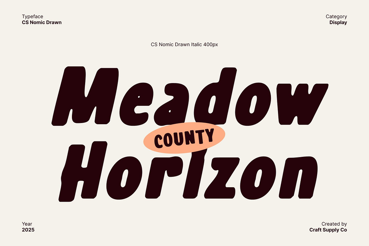 CS Nomic Drawn, a Sans Serif Font by Craft Supply Co. (Photo 4 of 8)