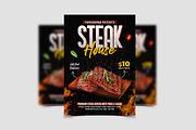 Steak BBQ Fast Food Flyer Template, a Flyer Template by Yunus Ahmad (Thumbnail 2 of 3)