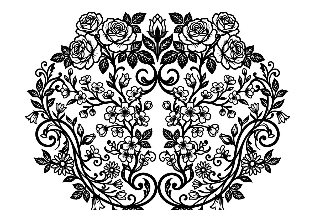 50 Elegant Floral Ornate Silhouette, a Decorative Illustration by Amazin_art (Photo 4 of 30)