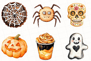 Halloween Cookies Clipart, an Illustration by OK Design (Thumbnail 3 of 5)