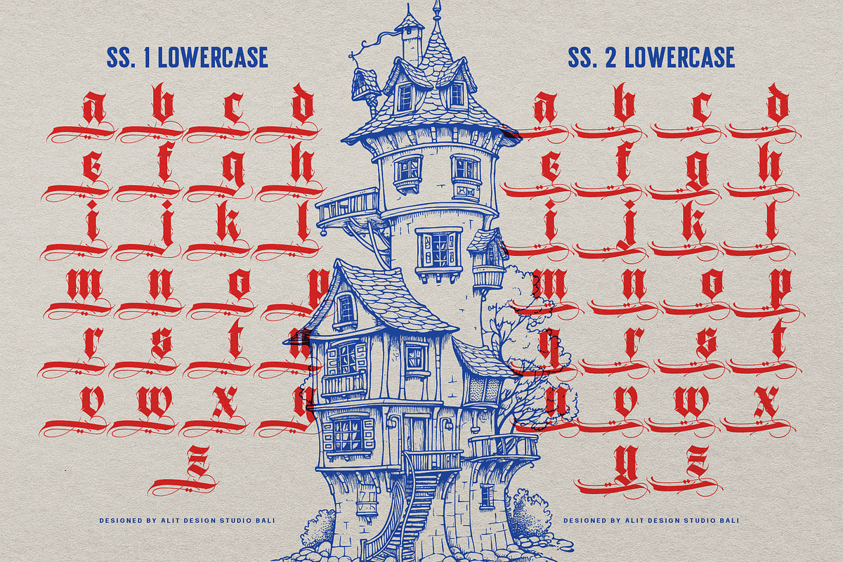 Brave Thorn Blackletter Font, a Blackletter Font by alit design (Photo 5 of 21)