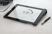 Tablet Mock-up, a Device Mockup by zippypixelstudio (Thumbnail 7 of 16)