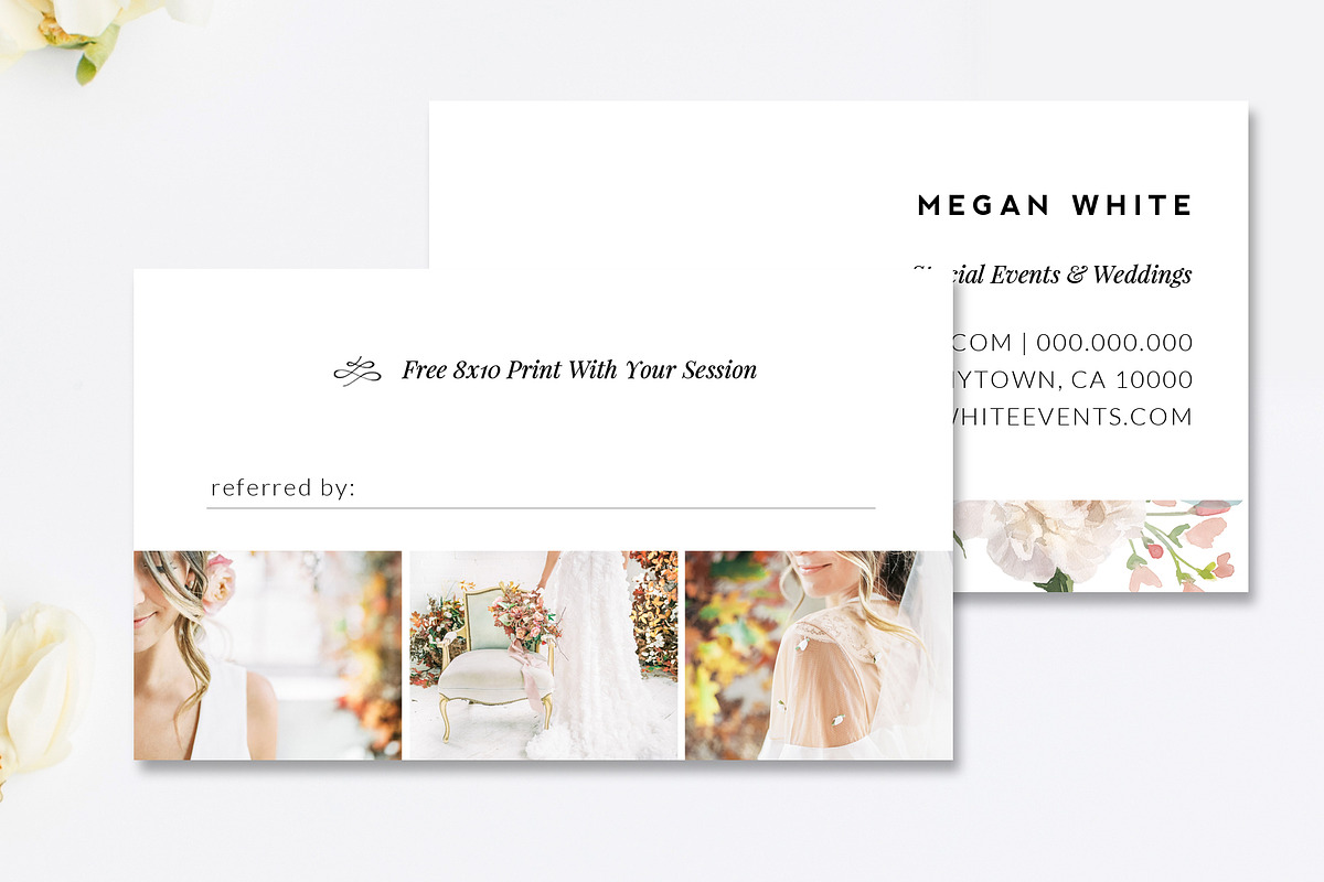 Photography Referral Card PSD, a Card Template by Marham Labeling Co (Photo 2 of 3)