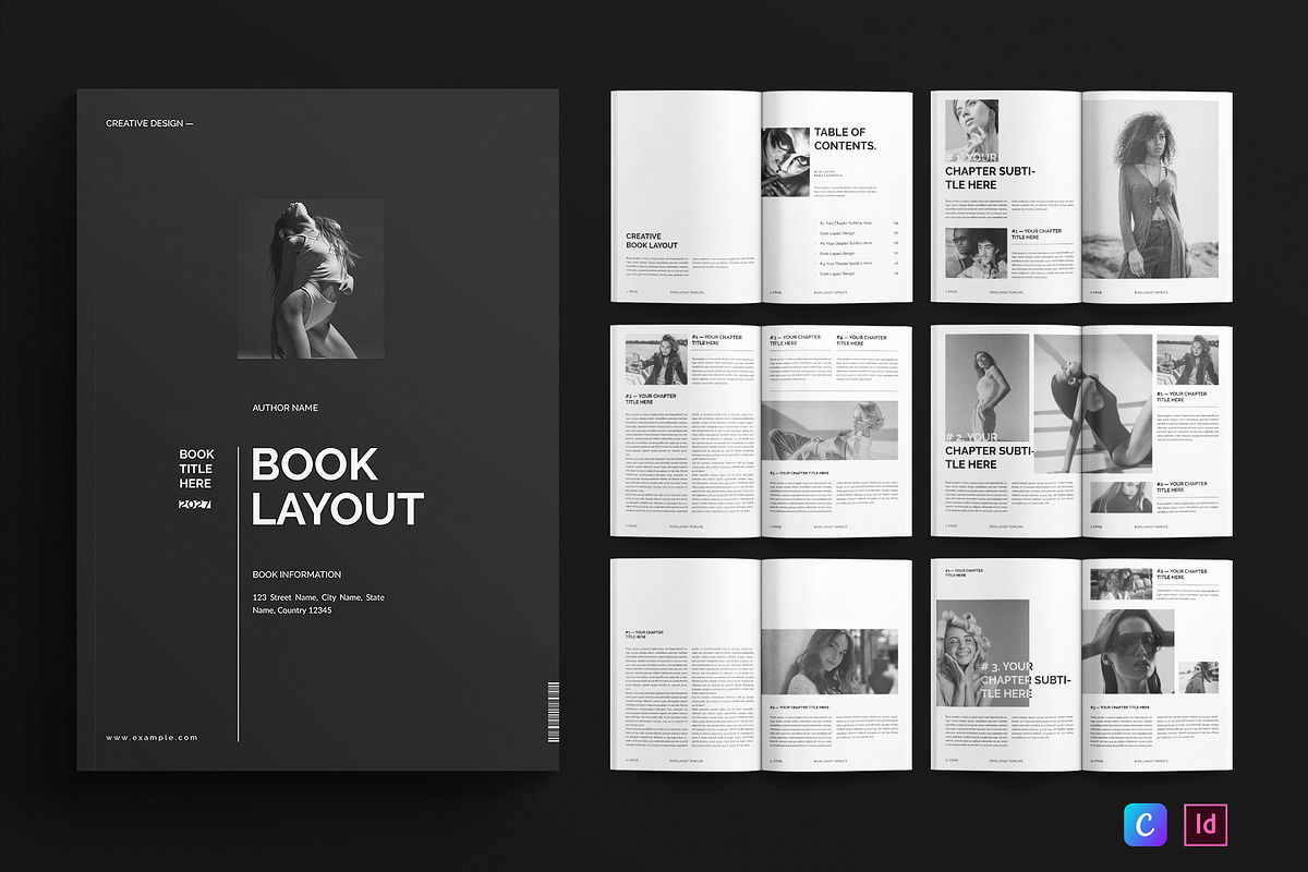 Book Layout Template, a Magazine Template by E-Type (Photo 1 of 7)