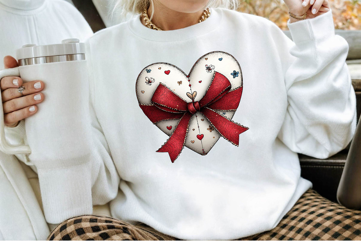 Valentine's Day Heart Coquette Bow, an Illustration by Sublimation Artist (Photo 4 of 6)