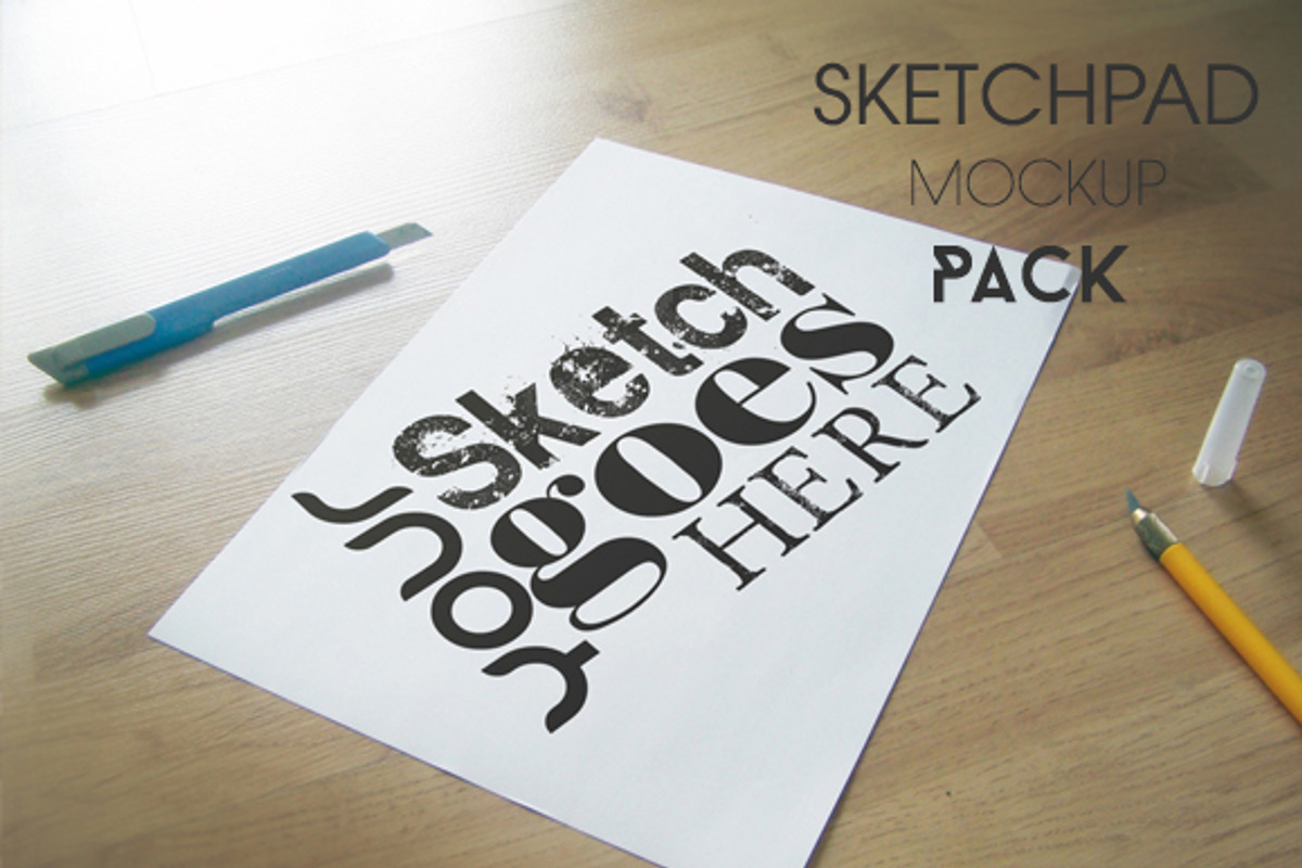 Sketchpad Mockup Pack, a Print Template by LuisFaus (Photo 10 of 10)