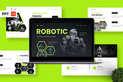 Robotic - Technology Powerpoint, a Presentation Template by Deepslide Studio (Thumbnail 1 of 6)