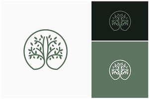 Natural Tree Line Art Logo, a Branding & Logo Template by ika trisiana