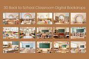 Back to School Digital Backdrops, a Background Graphic by 3Motional (Thumbnail 9 of 19)