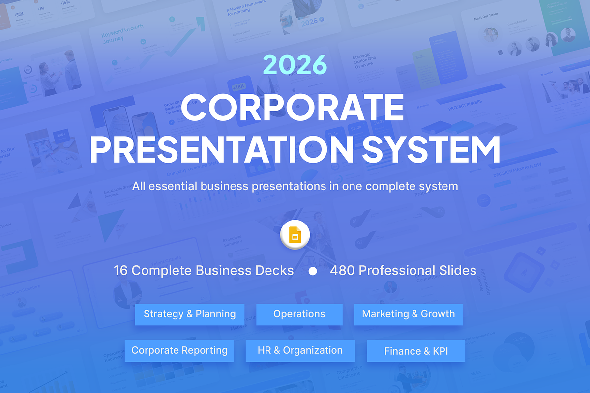 Corporate Bundle - Google Slides, a Presentation Template by New Coral Design (Photo 1 of 23)