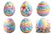 Whimsical Pastel Easter Egg Clipart, an Illustration by Black Bird Studio (Thumbnail 3 of 6)