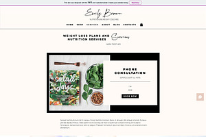 Wix Nutritionist Blog Template