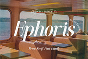 Ephoris || Retro Serif Font, a Serif Font by Idea Studio (Thumbnail 1 of 16)