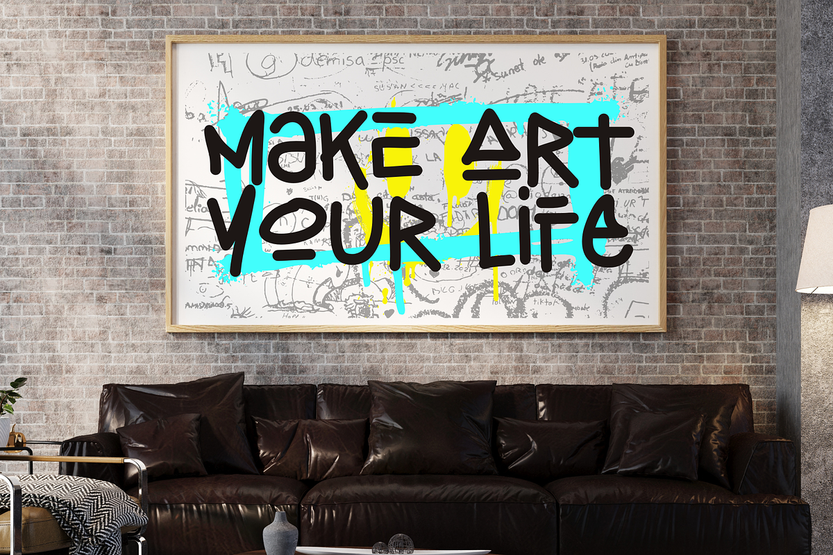 Skater Street - Graffity Font, a Handwritten Font by Sronstudio (Photo 4 of 15)