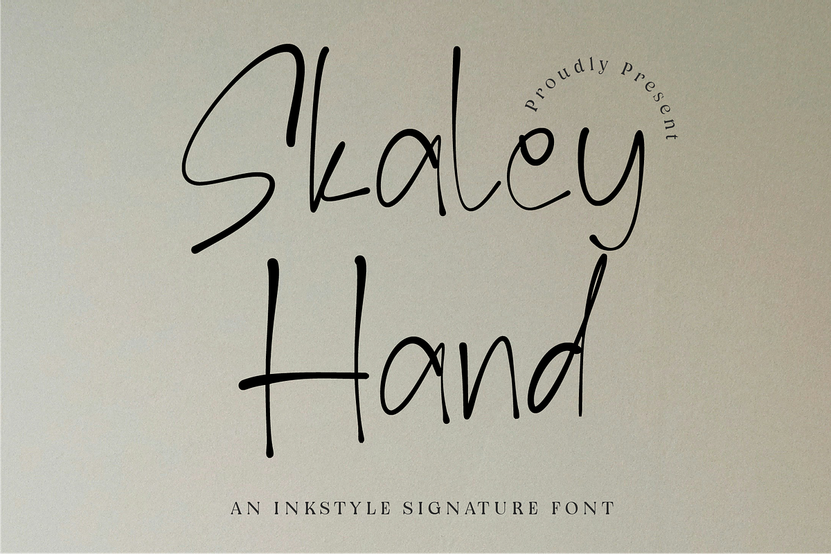 Skaley Hand - Inkstyle Signature, a Handwritten Font by Indotype Foundry (Photo 1 of 10)