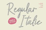 CS Gelda Dashed, a Script Font by Craft Supply Co. (Thumbnail 3 of 8)