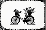 Charming Bicycle with Flowers, an Illustration by Amazin_art (Thumbnail 7 of 21)