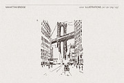 New York City Skyline Sketches, a Work Illustration by TheMountBirdStudio (Thumbnail 3 of 8)