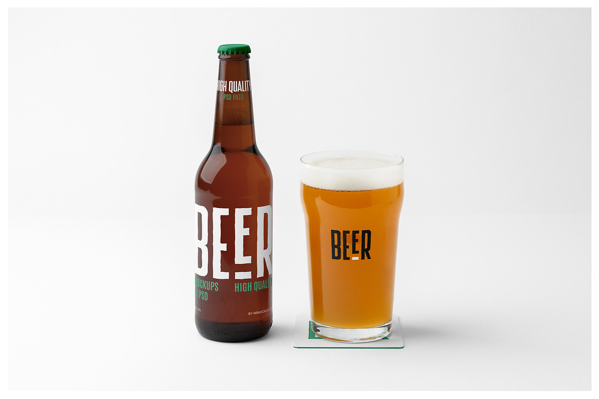 Beer Mockups - Bottle and Can, a Packaging Mockup by Mr.Mockup™ (Photo 6 of 10)