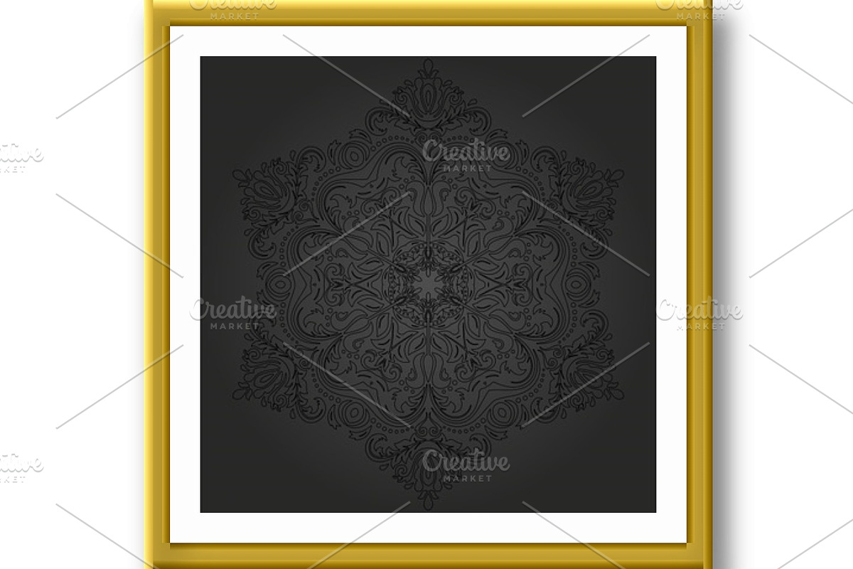 Damask Vector Oriental Pattern, a Decorative Illustration by FineArtStudio (Photo 3 of 3)