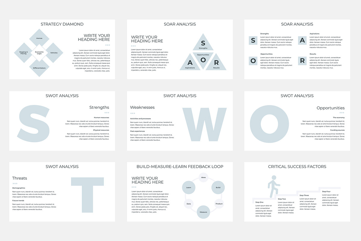 Business Strategy PowerPoint, a Presentation Template by JetzTemplates