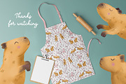 Adorable Capybaras clipart, an Animal Illustration by PenguinArtStudio (Thumbnail 7 of 7)