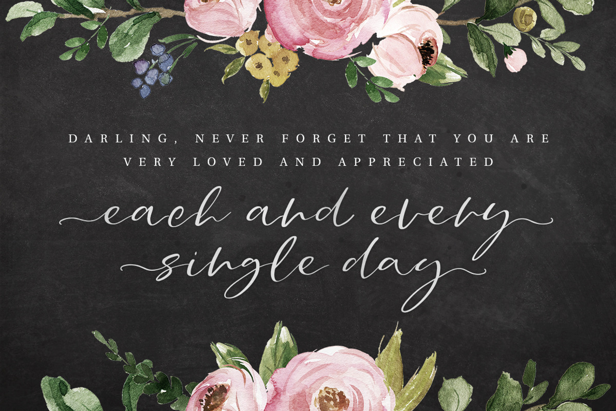 Midnight Bloom Script +18 Free Logos, a Script Font by Pink Coffie (Photo 9 of 15)