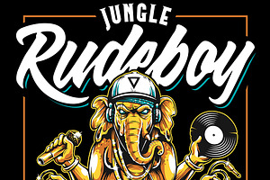 Jungle Rude Boy Vector Art