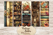 Vintage Book Bookmarks | Ephemera, an Education Illustration by GlamArtZhanna (Thumbnail 1 of 3)