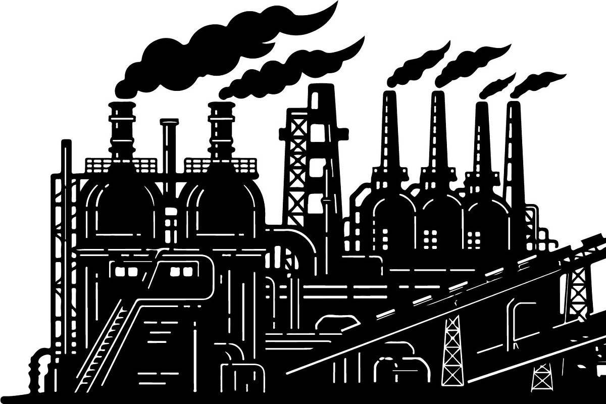 Industrial Factory Silhouette Bundle, an Illustration by Designs_River (Photo 44 of 45)