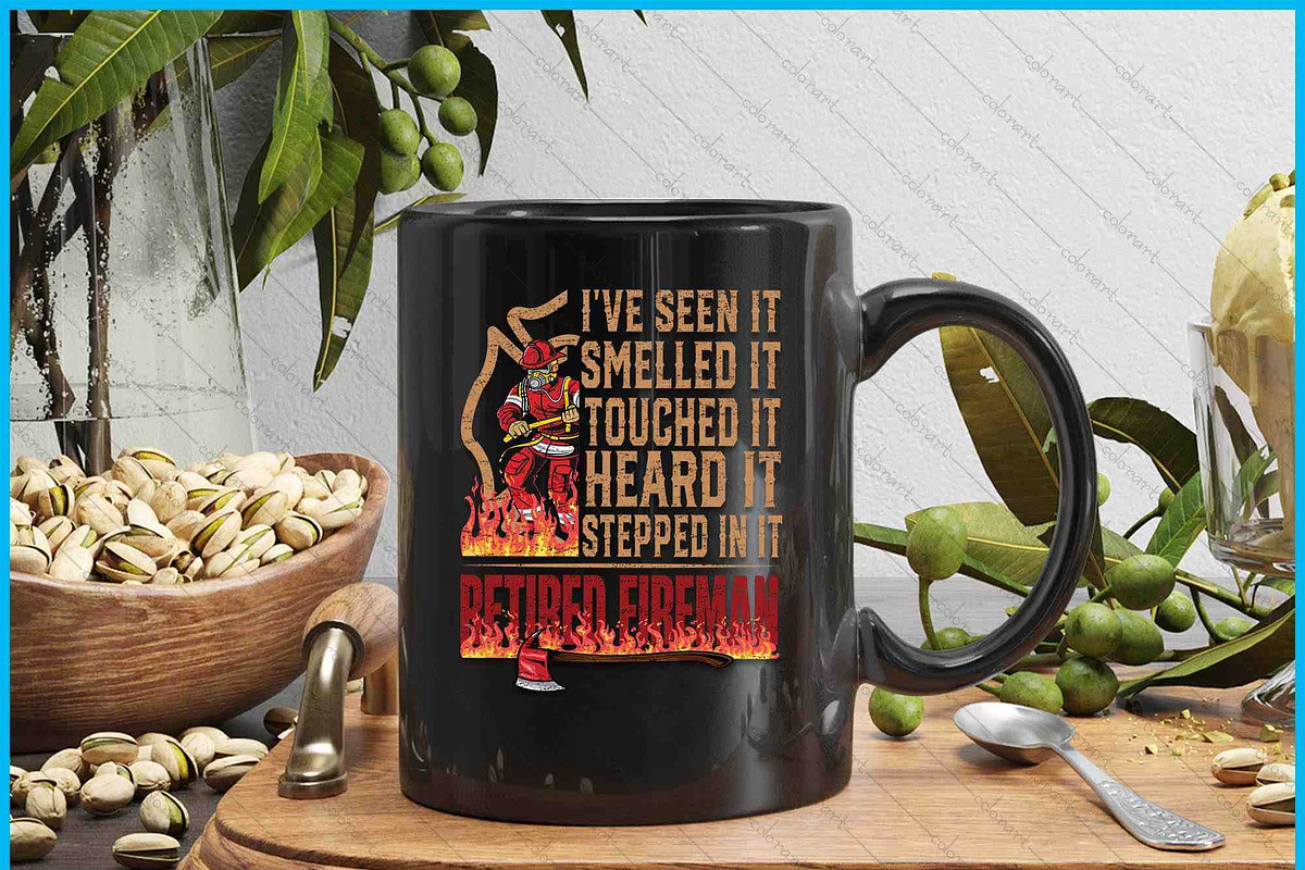 Retired Fireman Firefighter Axe Fire, a Graphic by Creativeusart (Photo 4 of 4)