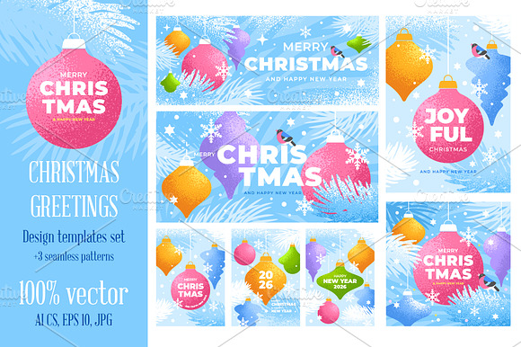 Christmas And New Year Templates Set preview 7