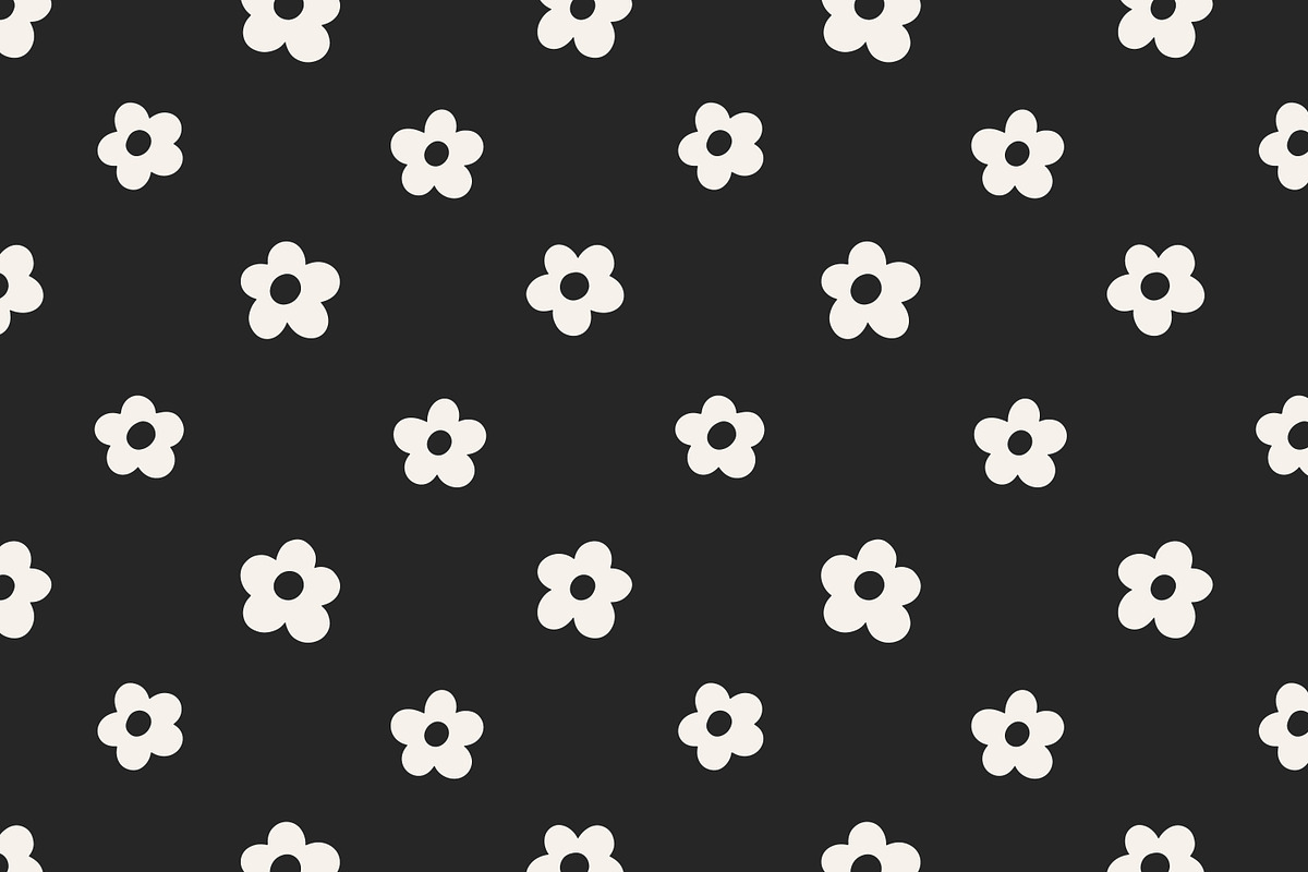 Floral seamless daisy patterns set, a Pattern Graphic by Good Studio