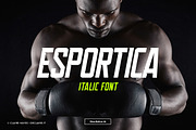 Esportica Italic, a Sans Serif Font by ClaireHayes (Thumbnail 1 of 4)