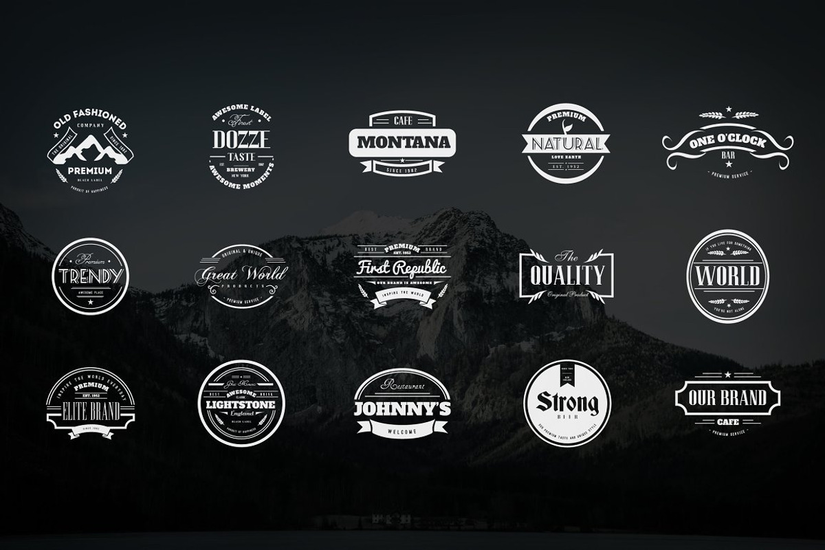 Vintage Logos Labels & Badges, a Branding & Logo Template by Design District (Photo 27 of 76)
